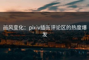 画风变化：pixiv插画评论区的热度爆发