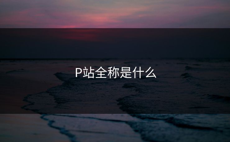 P站全称是什么 P站全称是什么
