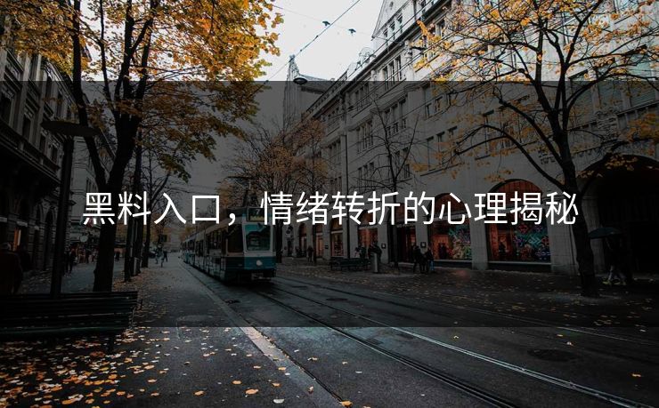 黑料入口,情绪转折的心理揭秘 黑料入口,情绪转折的心理揭秘